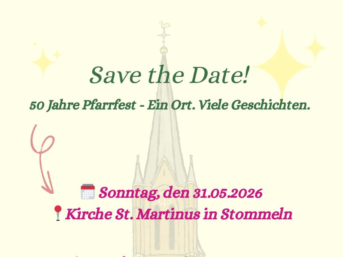 Save the date - Pfarrfest 2026